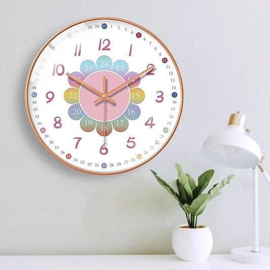 Soria Learning Clock – Vibrant Non-Ticking Time Tool for Fun Education