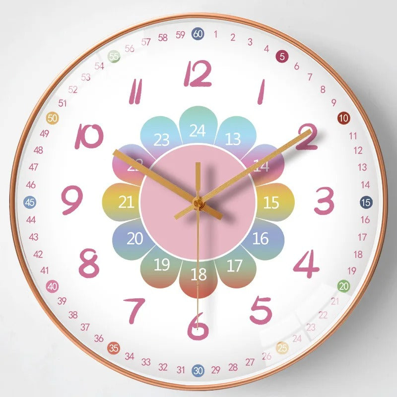Soria Learning Clock – Vibrant Non-Ticking Time Tool for Fun Education