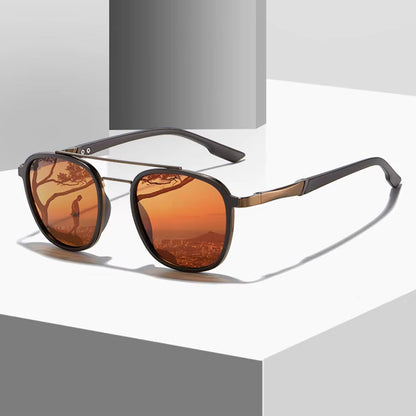Tova Men’s Vintage Aviator Sunglasses – Polarized UV Protection for Sunny Days