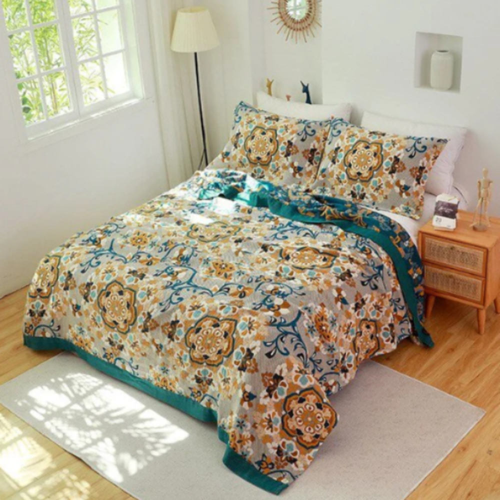 Coco Cozy Cotton Throw – Scandinavian Style Blanket for Relaxation and Warmth