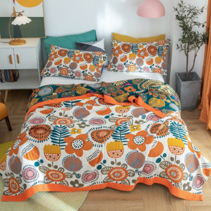 Coco Cozy Cotton Throw – Scandinavian Style Blanket for Relaxation and Warmth