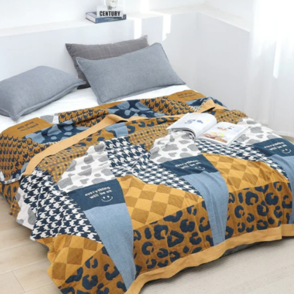 Coco Cozy Cotton Throw – Scandinavian Style Blanket for Relaxation and Warmth