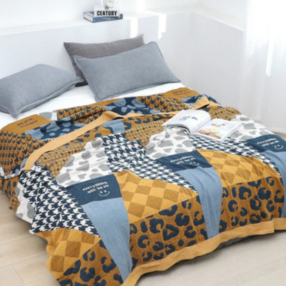 Coco Cozy Cotton Throw – Scandinavian Style Blanket for Relaxation and Warmth