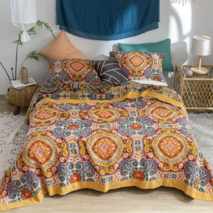 Coco Cozy Cotton Throw – Scandinavian Style Blanket for Relaxation and Warmth