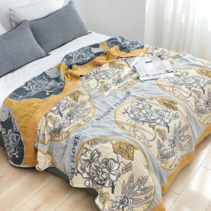 Coco Cozy Cotton Throw – Scandinavian Style Blanket for Relaxation and Warmth