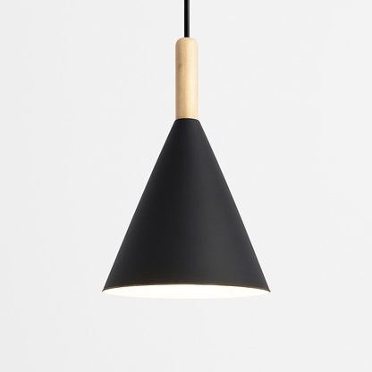 Corvian Modern Pendant Light – Stylish Metal and Wood Design for Home