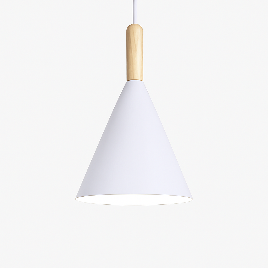 Corvian Modern Pendant Light – Stylish Metal and Wood Design for Home