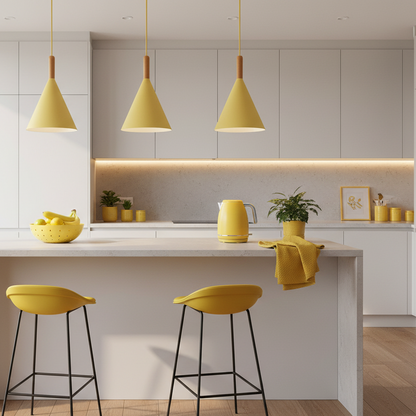 Corvian Modern Pendant Light – Stylish Metal and Wood Design for Home