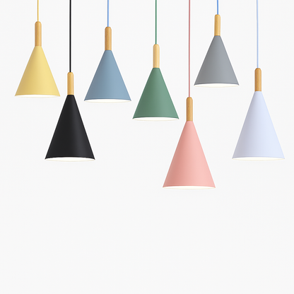 Corvian Modern Pendant Light – Stylish Metal and Wood Design for Home