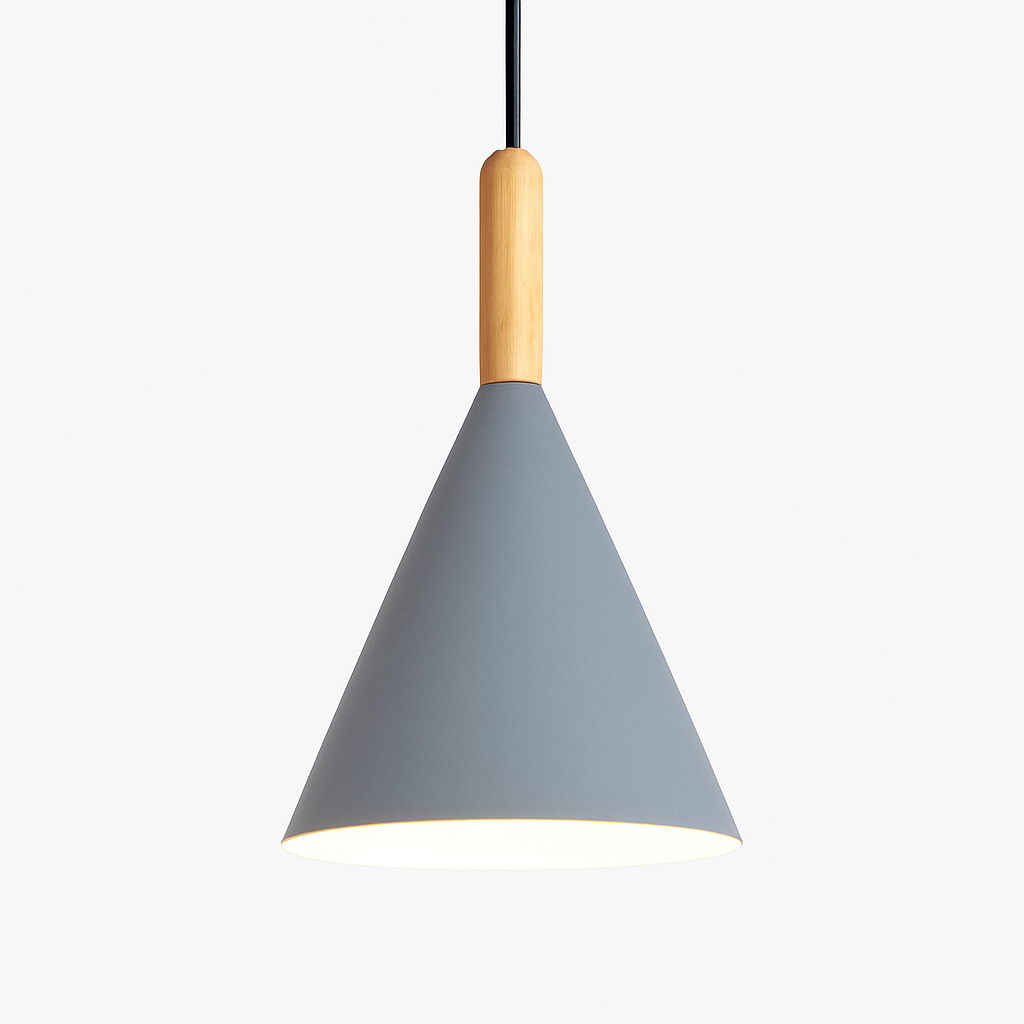 Corvian Modern Pendant Light – Stylish Metal and Wood Design for Home