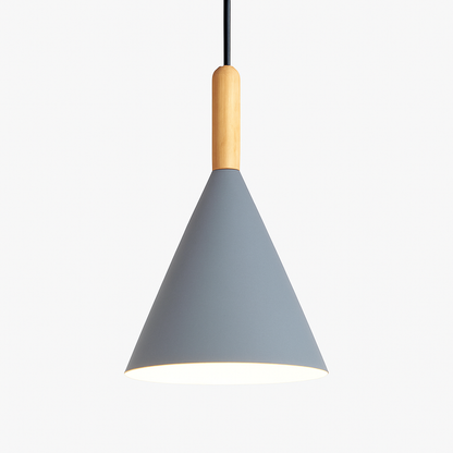 Corvian Modern Pendant Light – Stylish Metal and Wood Design for Home