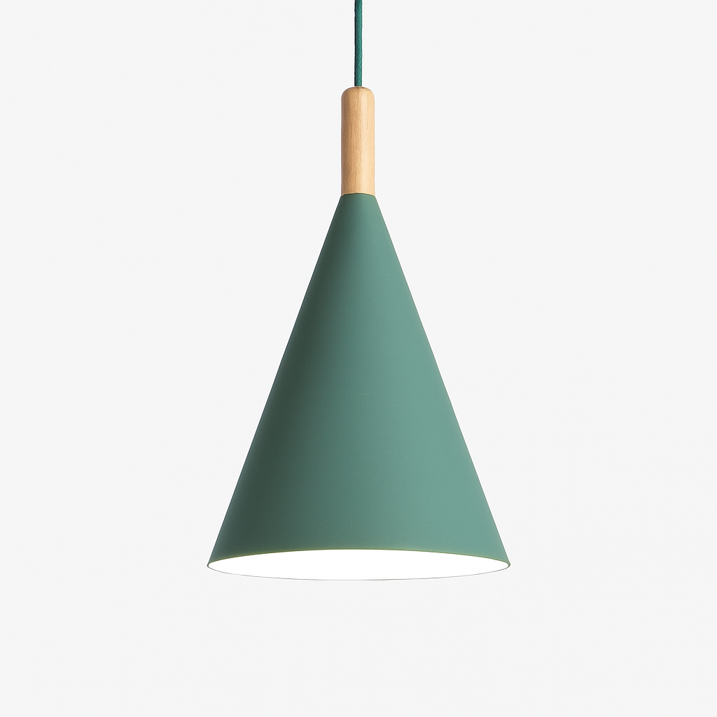 Corvian Modern Pendant Light – Stylish Metal and Wood Design for Home