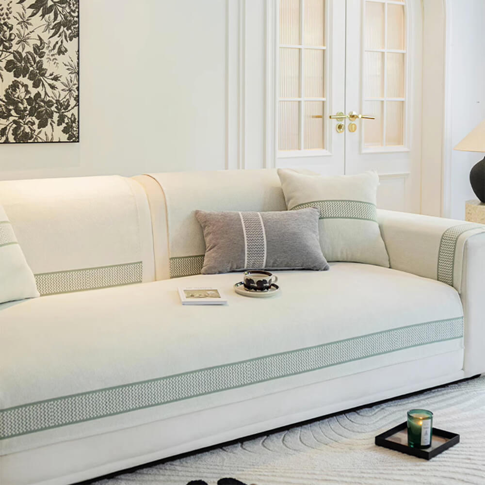 Covo Sofa Covers for Homeowners – Elegant Chenille Slipcover with Scratch Resistance