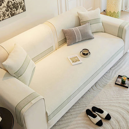 Covo Sofa Covers for Homeowners – Elegant Chenille Slipcover with Scratch Resistance
