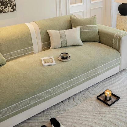 Covo Sofa Covers for Homeowners – Elegant Chenille Slipcover with Scratch Resistance