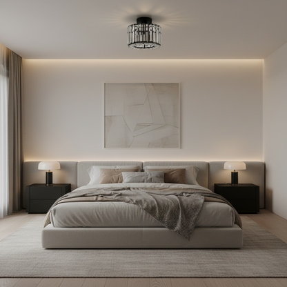 Cris Elegant Flush Mount Ceiling Light – Stunning Crystal Design for Any Room