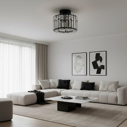 Cris Elegant Flush Mount Ceiling Light – Stunning Crystal Design for Any Room