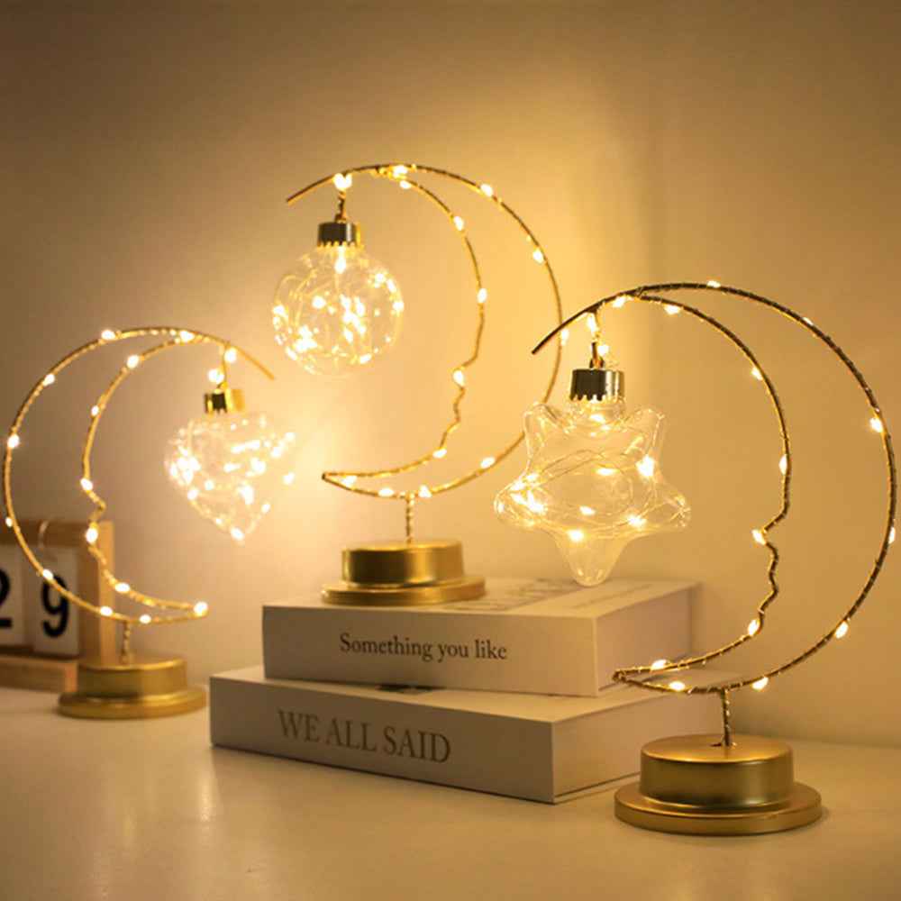 Crescent  Decorative Lights – Elegant Battery-Operated Ambiance