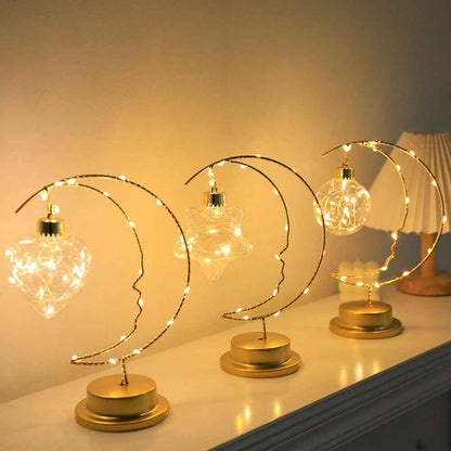 Crescent  Decorative Lights – Elegant Battery-Operated Ambiance