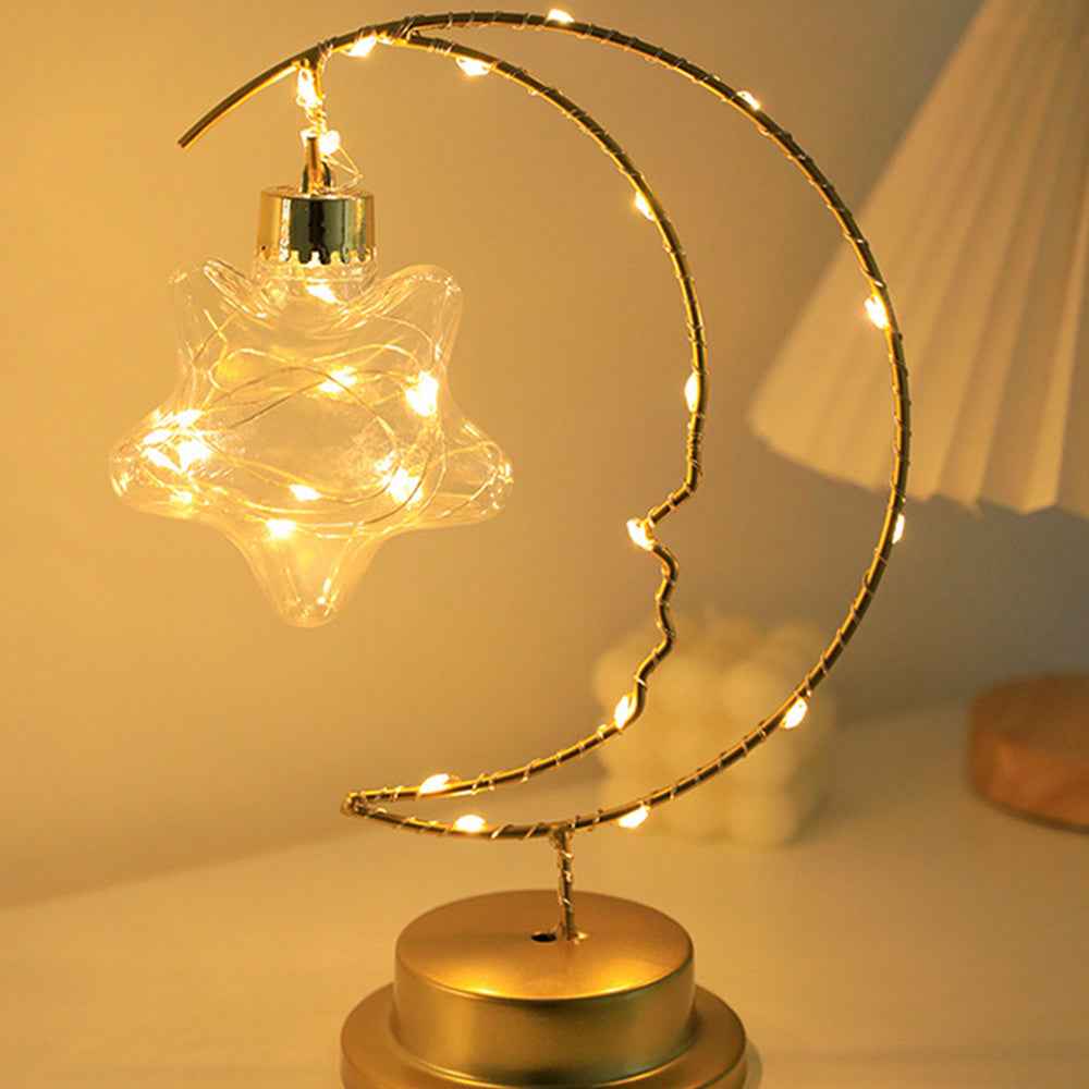 Crescent  Decorative Lights – Elegant Battery-Operated Ambiance