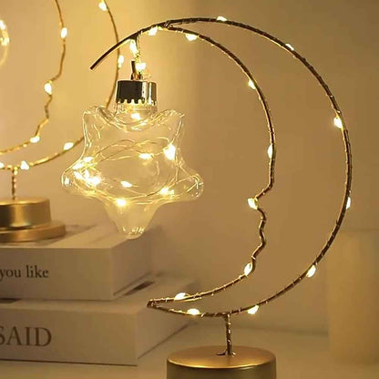 Crescent  Decorative Lights – Elegant Battery-Operated Ambiance