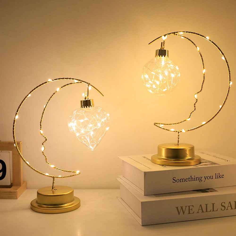 Crescent  Decorative Lights – Elegant Battery-Operated Ambiance