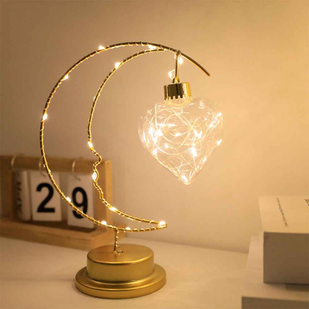 Crescent  Decorative Lights – Elegant Battery-Operated Ambiance
