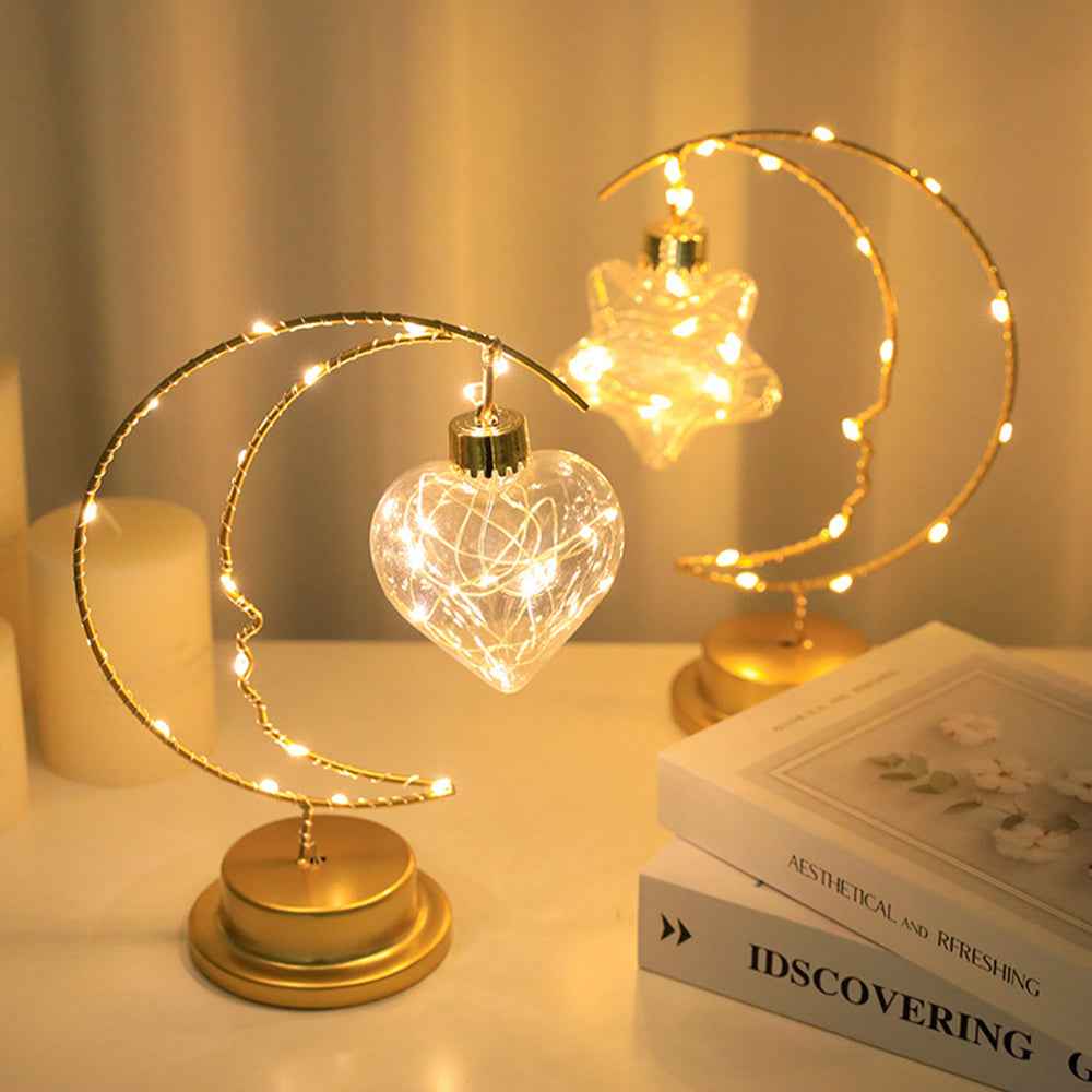 Crescent  Decorative Lights – Elegant Battery-Operated Ambiance