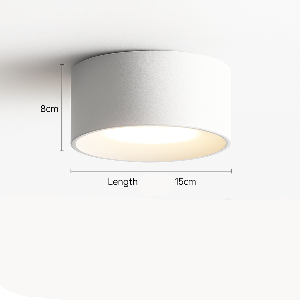Elyra Cylindrical LED Ceiling Light Fixture – Minimalist Design for Modern Homes
