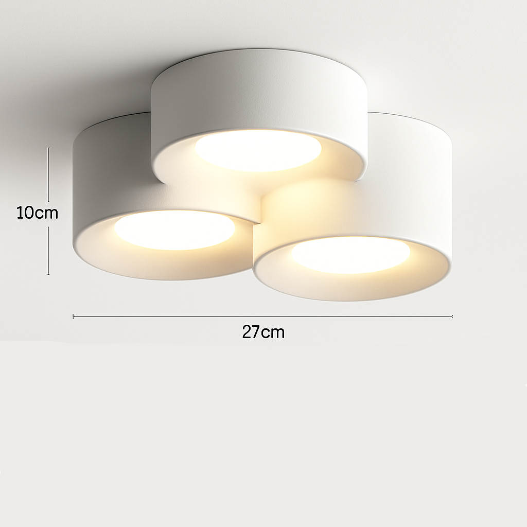 Elyra Cylindrical LED Ceiling Light Fixture – Minimalist Design for Modern Homes