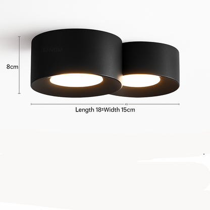 Elyra Cylindrical LED Ceiling Light Fixture – Minimalist Design for Modern Homes