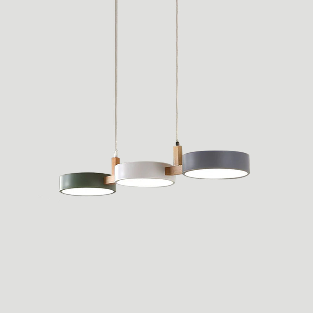 Echo Cylindrical Modern Pendant Light – Adjustable Hanging Design for Stylish Kitchen Island Lighting