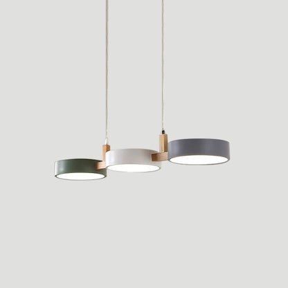 Echo Cylindrical Modern Pendant Light – Adjustable Hanging Design for Stylish Kitchen Island Lighting