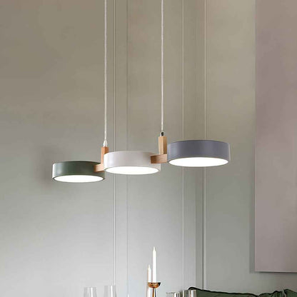 Echo Cylindrical Modern Pendant Light – Adjustable Hanging Design for Stylish Kitchen Island Lighting