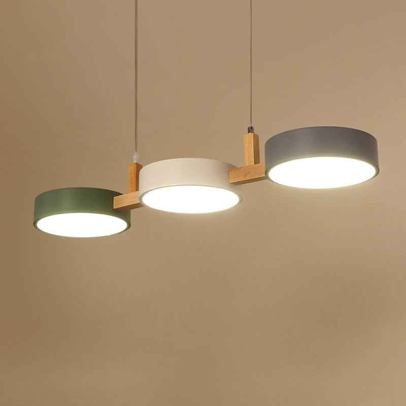Echo Cylindrical Modern Pendant Light – Adjustable Hanging Design for Stylish Kitchen Island Lighting