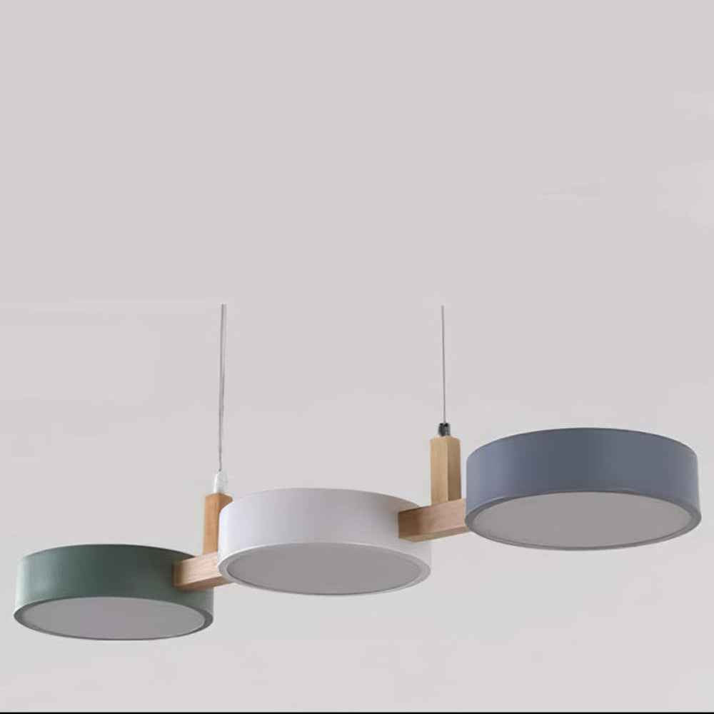 Echo Cylindrical Modern Pendant Light – Adjustable Hanging Design for Stylish Kitchen Island Lighting