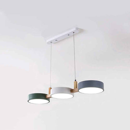 Echo Cylindrical Modern Pendant Light – Adjustable Hanging Design for Stylish Kitchen Island Lighting