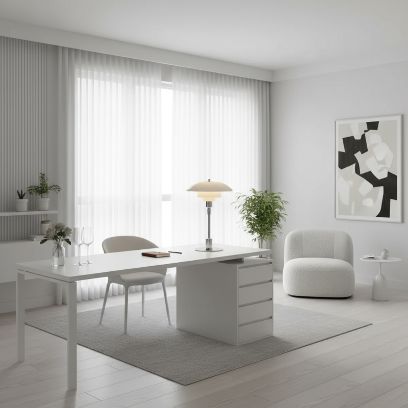 Danish Dimmable Table Lamp – Modern Iron & Glass Design for Any Room