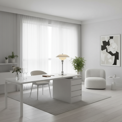 Danish Dimmable Table Lamp – Modern Iron & Glass Design for Any Room