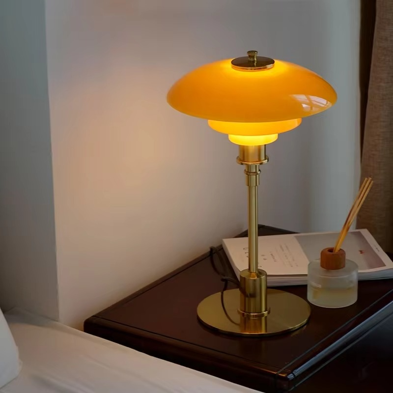 Danish Dimmable Table Lamp – Modern Iron & Glass Design for Any Room