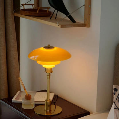 Danish Dimmable Table Lamp – Modern Iron & Glass Design for Any Room
