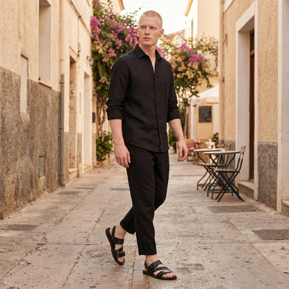 Dylan Men's Sandals – Adjustable Crossed Straps for Comfort in Summer