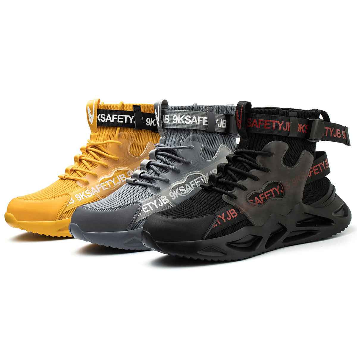 Dyno Men's Steel Toe Work Shoes – Comfortable Non-Slip Safety Footwear