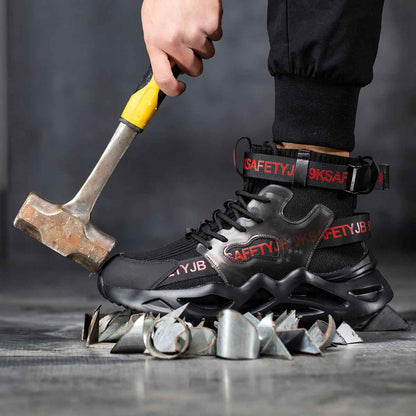 Dyno Men's Steel Toe Work Shoes – Comfortable Non-Slip Safety Footwear