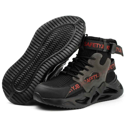 Dyno Men's Steel Toe Work Shoes – Comfortable Non-Slip Safety Footwear