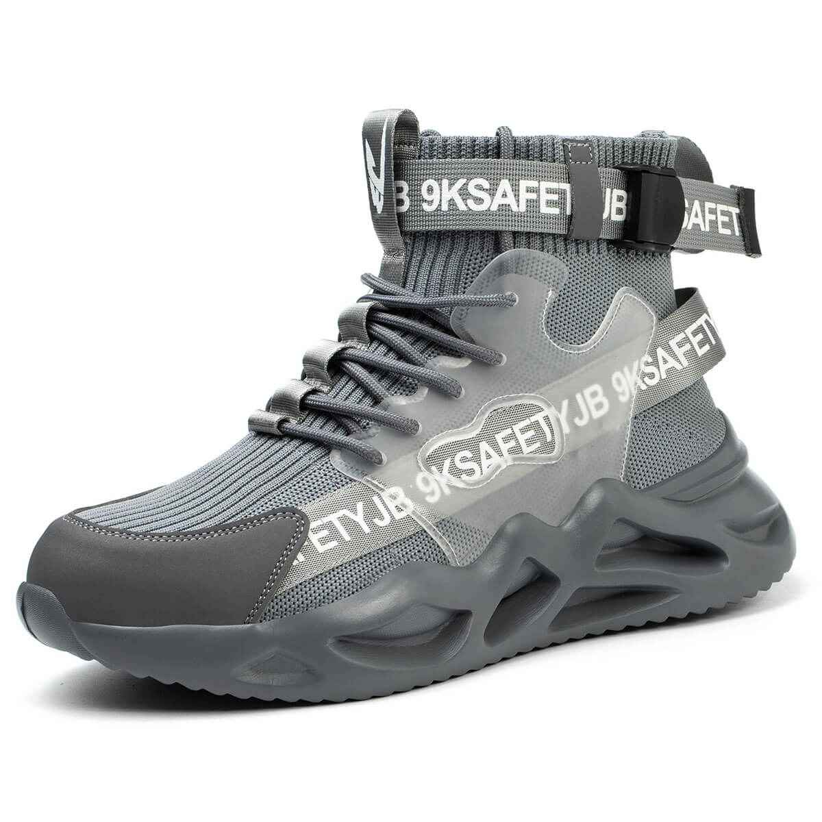 Dyno Men's Steel Toe Work Shoes – Comfortable Non-Slip Safety Footwear