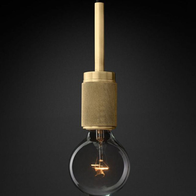 Torin Edison Modern Brass Glass Pendant Light – Adjustable Height for Stylish Rooms