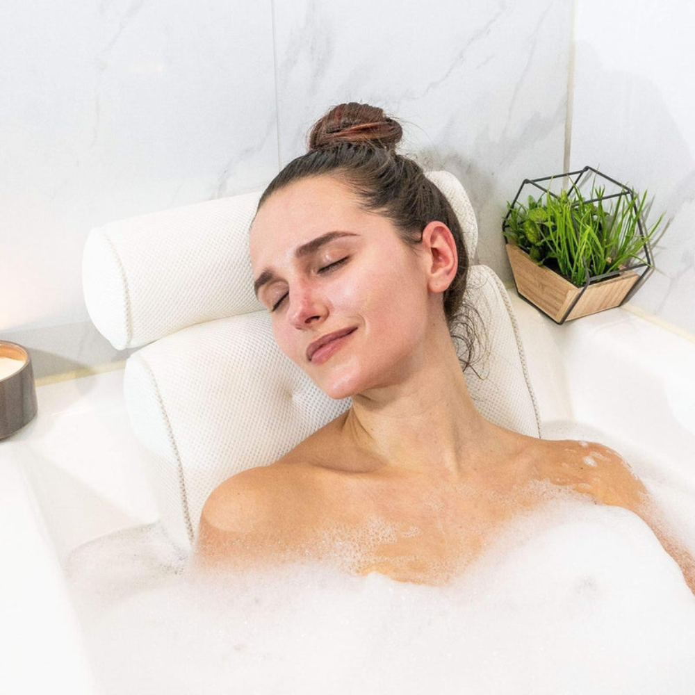 Elvyn Ergonomic Bath Pillow – Contoured Neck Support for Soothing Soaks