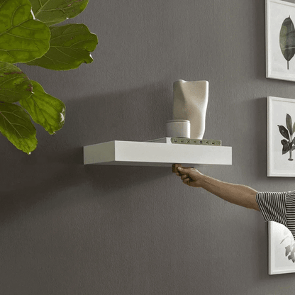 Elysian Modern Floating Shelf – Hidden Storage for Elegant Home Décor
