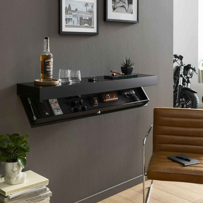 Elysian Modern Floating Shelf – Hidden Storage for Elegant Home Décor
